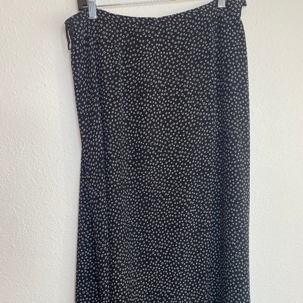 Talbots Polka Dot Silk Skirt Size 14